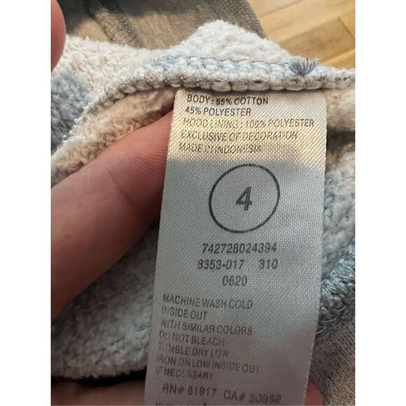 Nike Boys Grey Hooded Sweatshirt Size 4 - Picture 4 of 4